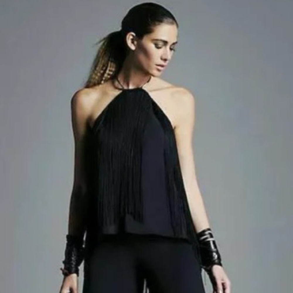 Alexis Fringe Halter Top
